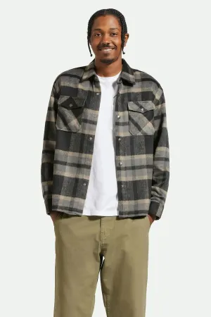 Selden Soft Brushed Flannel Black Charcoal Playful Prints Comfy Fit