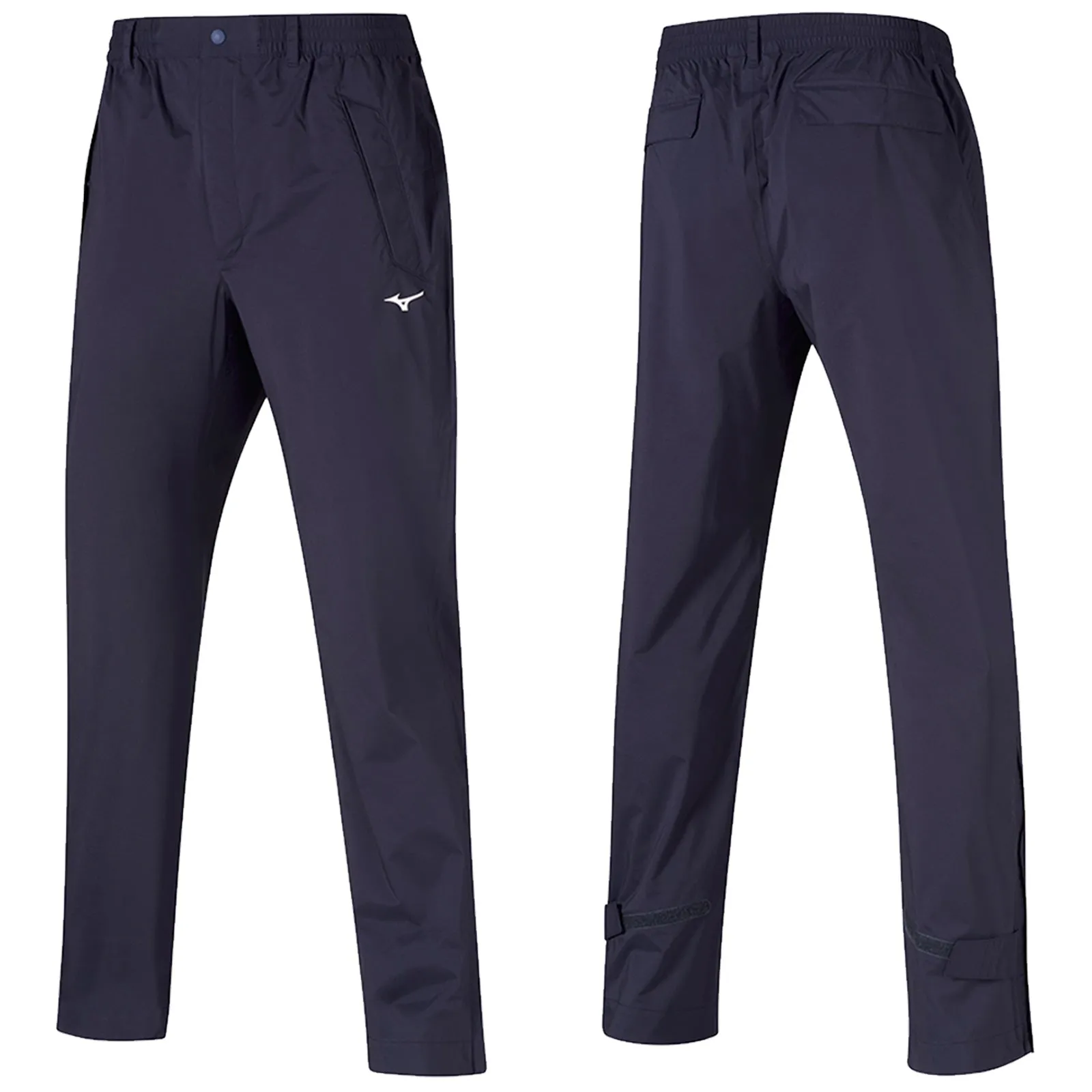 Mizuno Mens NexLite Flex Waterproof Trousers Comfy Motion Flexible Waist