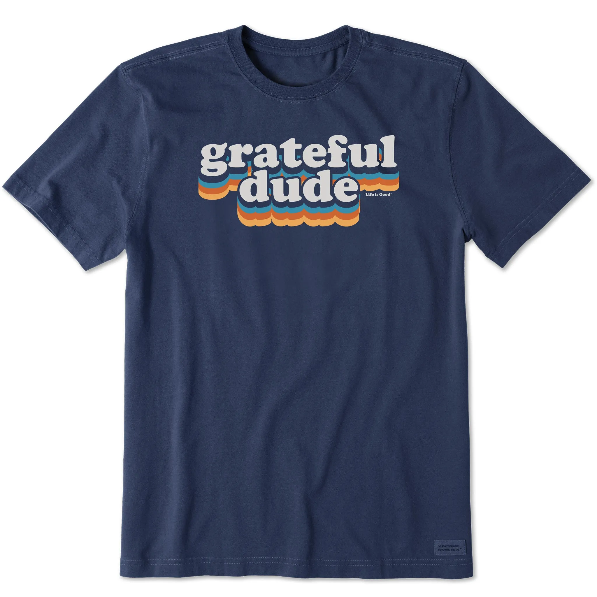 Men's Stripe Grateful Dude Short Sleeve Crusher-LITE Tee Weekend Style Trend