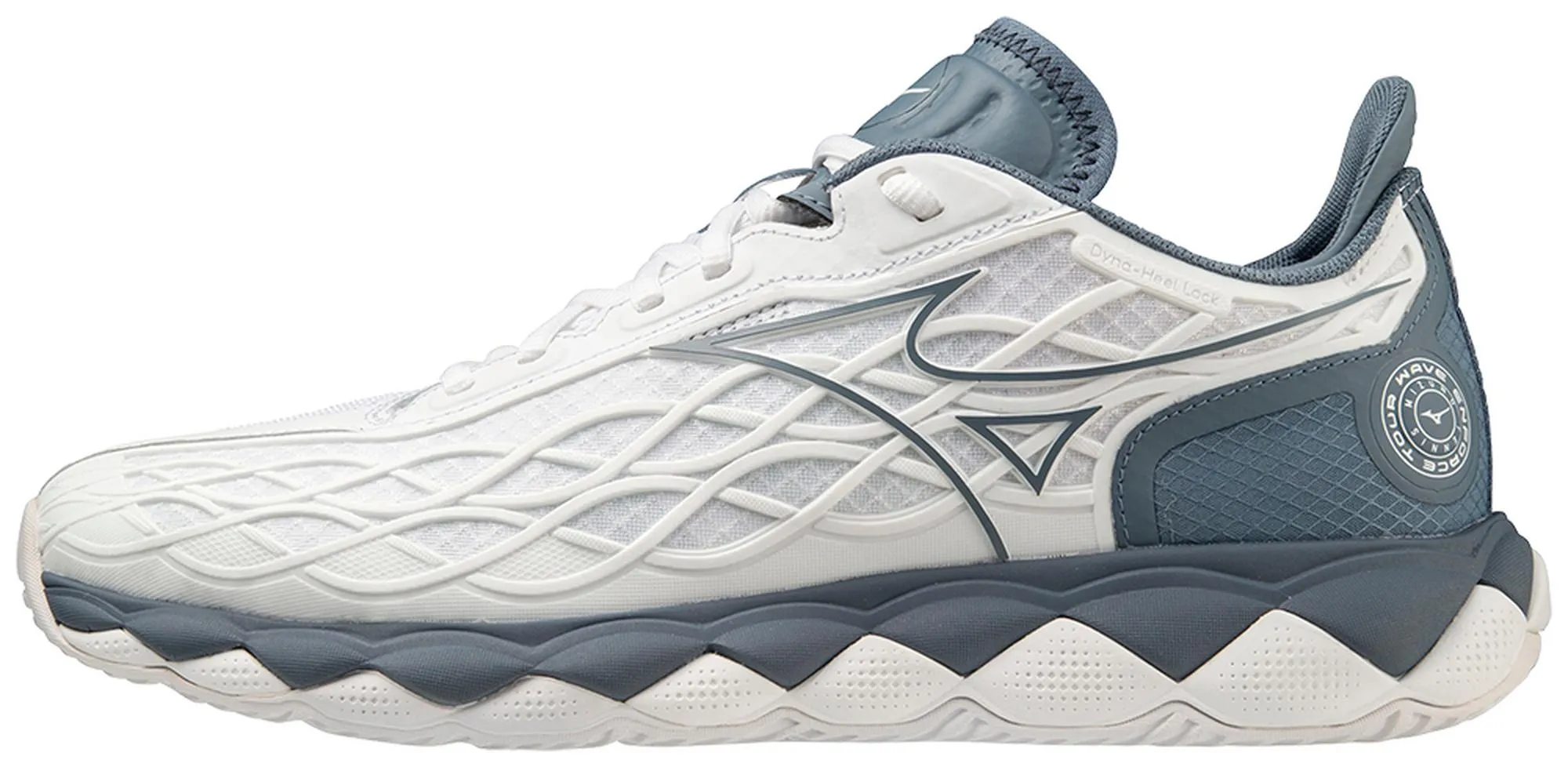 Mizuno Wave Enforce Tour 5 AC Men Court Shoes [White-China Blue] kid Swift Flex