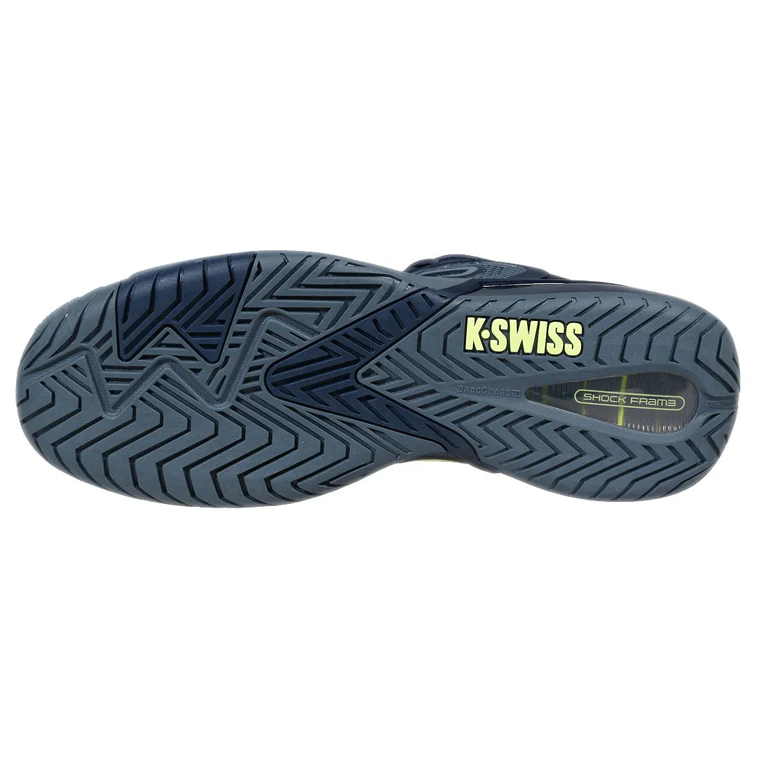 K-Swiss Men's Ultrashot 4 - Vintage Indigo/Naval Academy Elastic laces