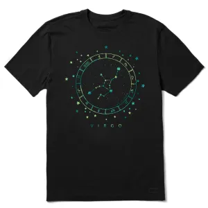 Casual Comfort quick dry Men's Zodiac Constellation Virgo Short Sleeve Crusher Tee