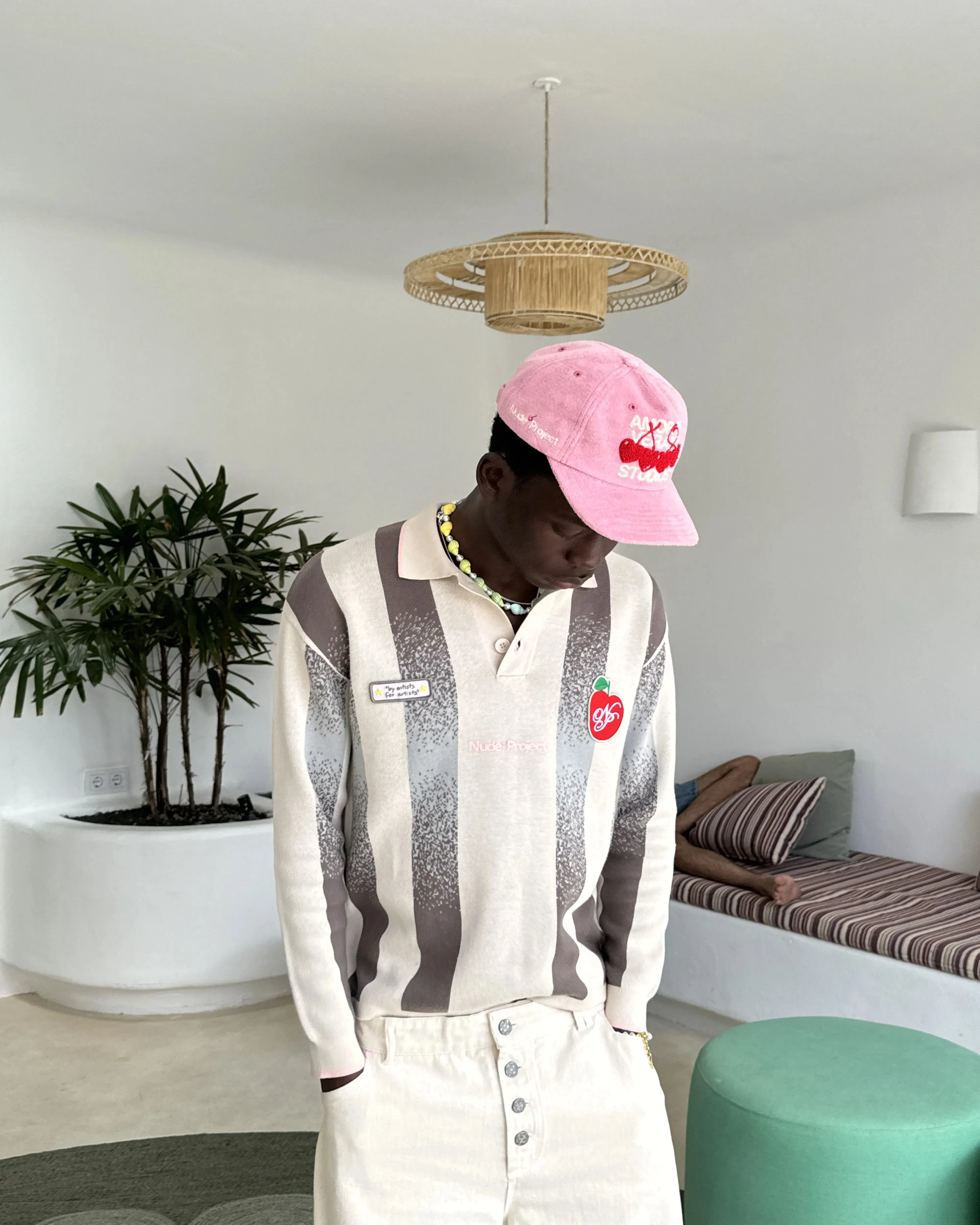 Hypoallergenic Yarn Vizcaya Football Polo Knit Grey