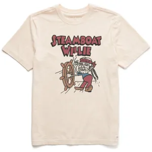 Sleek Layer Cozy Design Men's Steamboat Willie Nelson Short Sleeve Crusher Tee