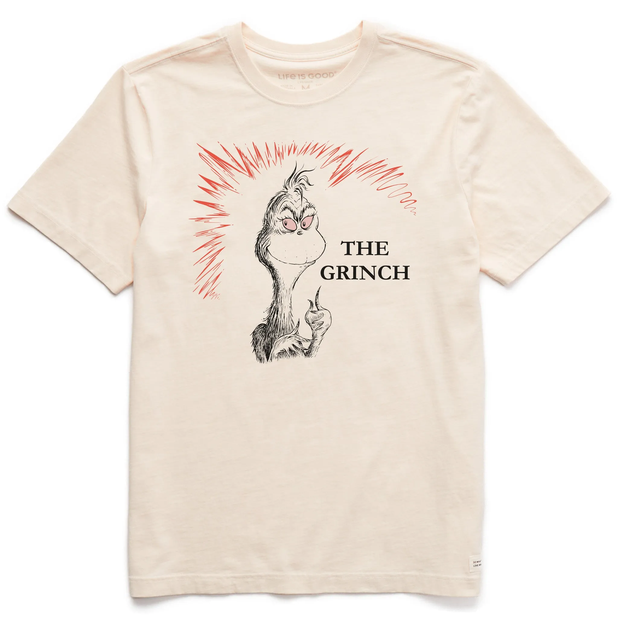 LowImpactDye crew neck Men's The Grinch Short Sleeve Crusher Tee