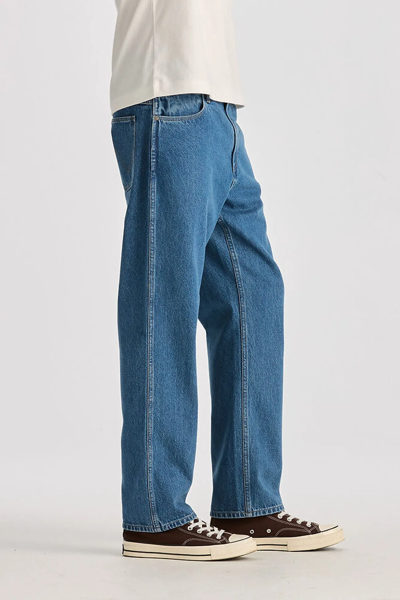 Artist Vibe Durable Fashion Lover Durable Minimalist Style Easy Straight Jean Rising Indigo