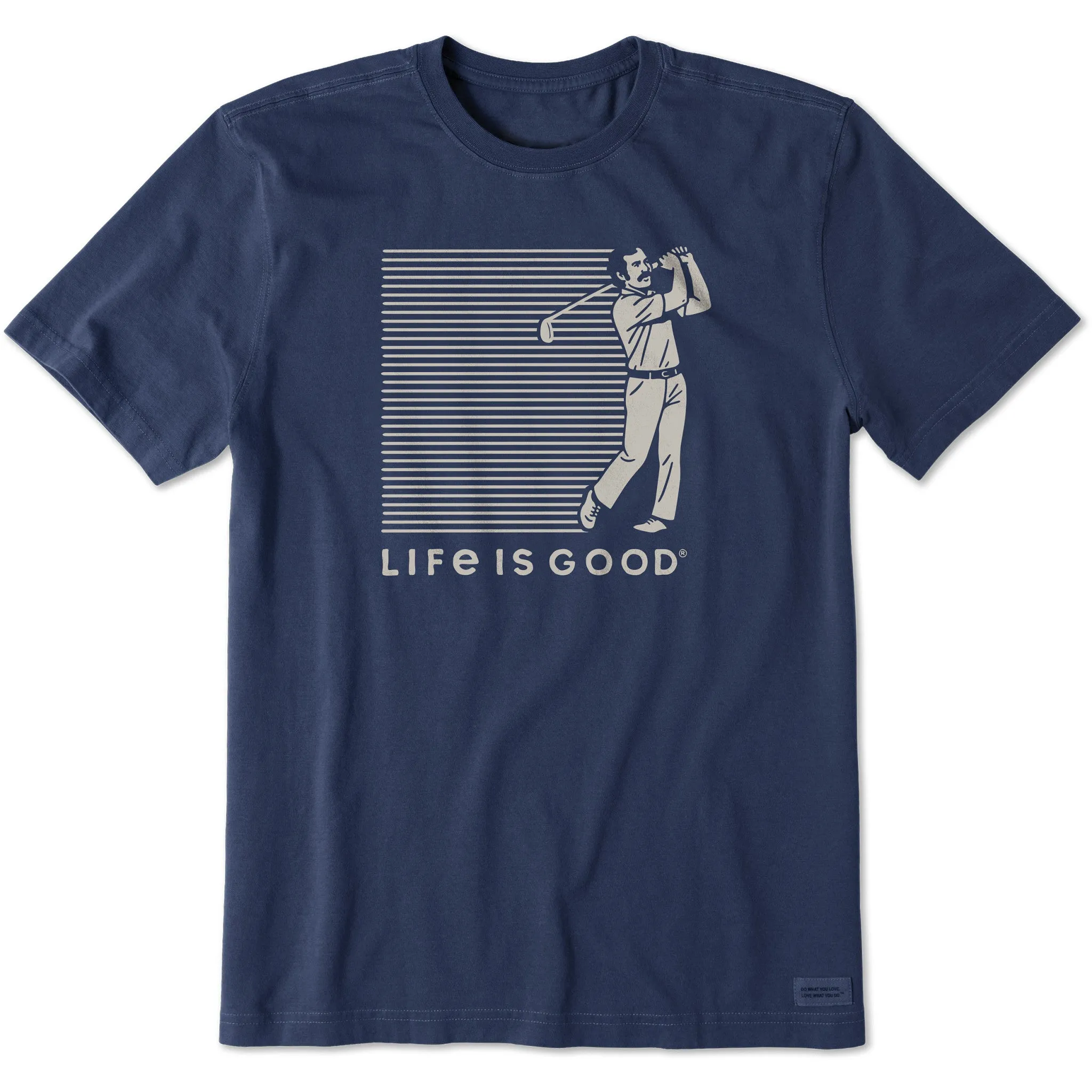 Men's Golfer Stripes Short Sleeve Tee Flattering Design