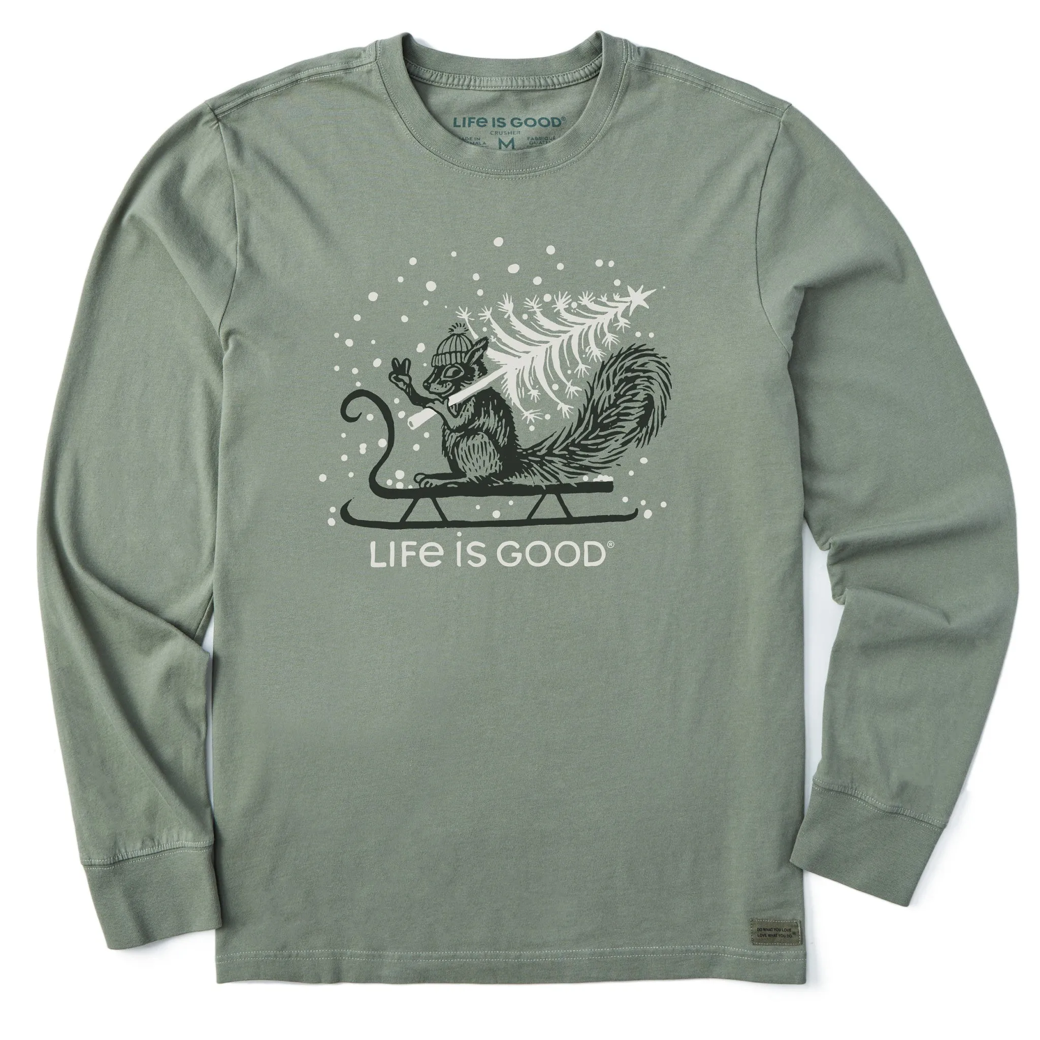 discount offer Men's Squirrel Tree Long Sleeve Crusher Tee