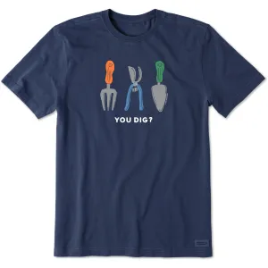 Garment Dyed Versatile Comfort Style Men's You Dig Garden Tools? Short Sleeve Crusher Tee