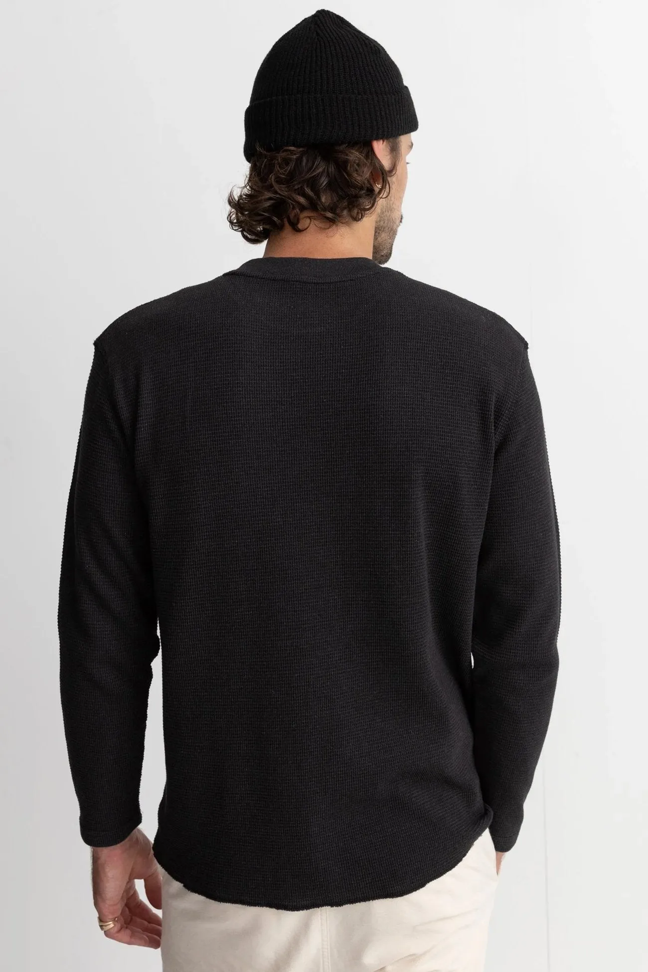 Team Edge Classic Waffle Knit Vintage Black