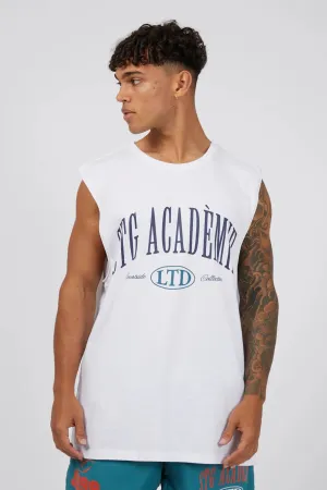 Courtside Muscle White Active Fit