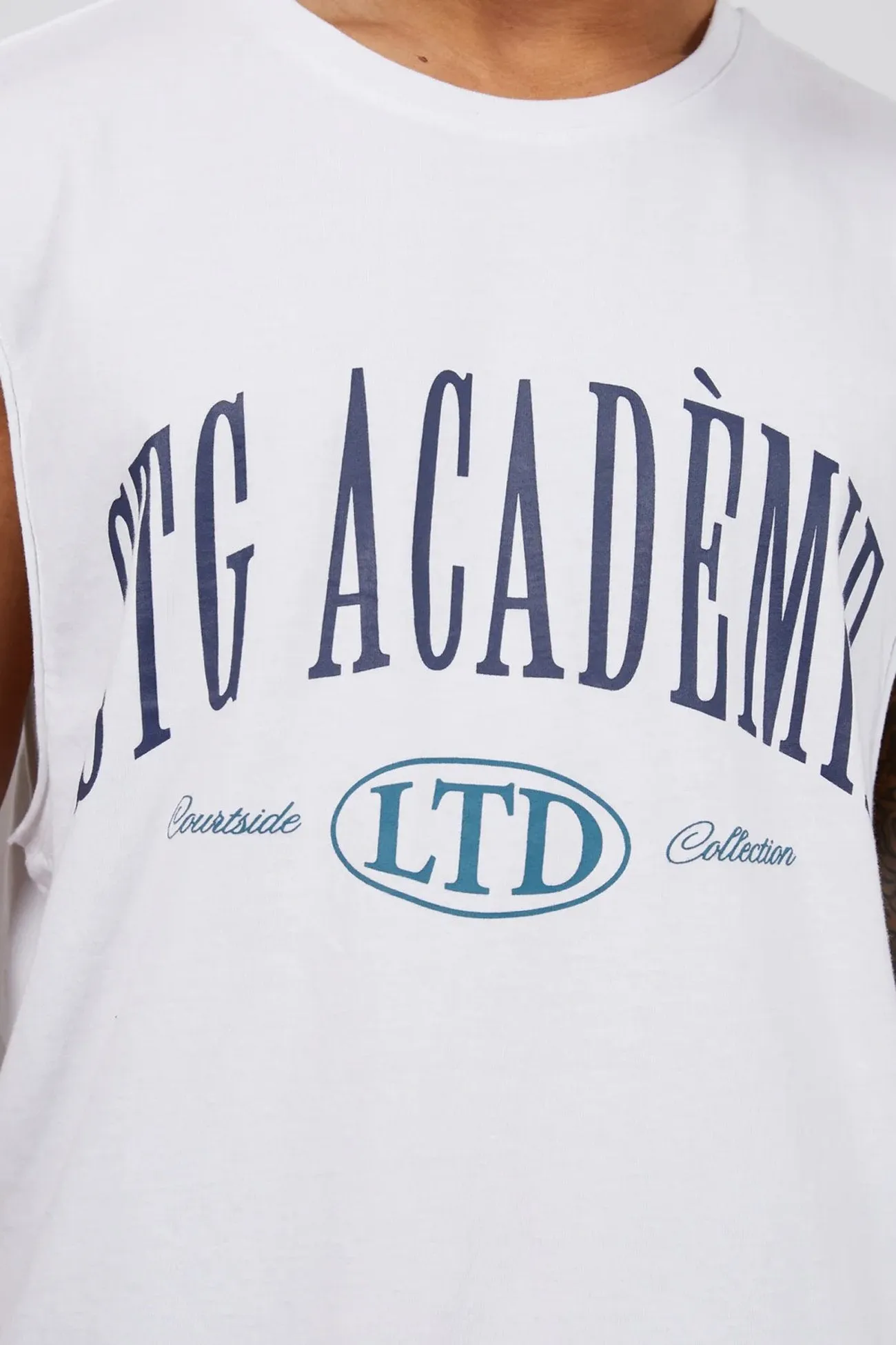 Courtside Muscle White CompactWeave