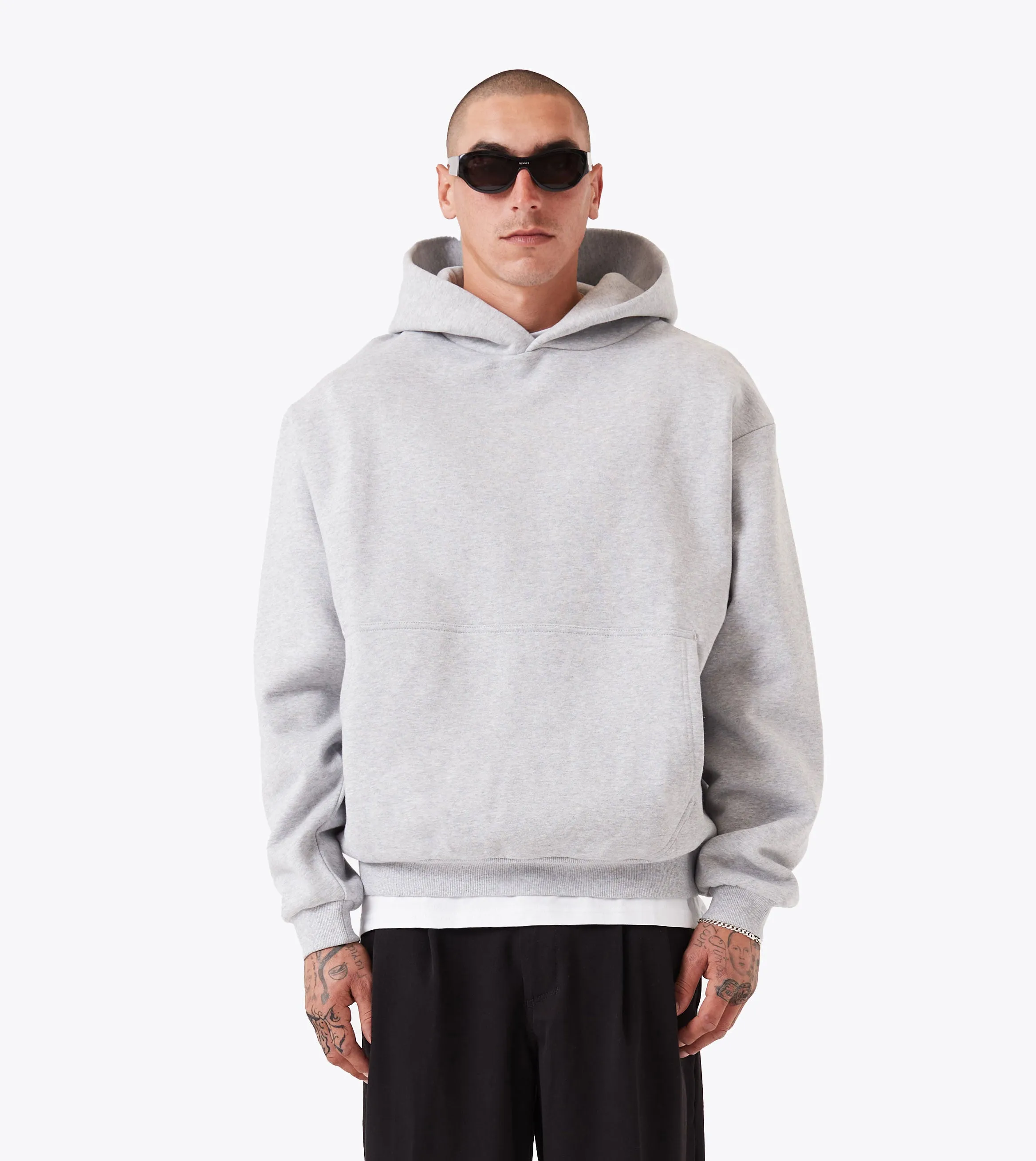 Box Hood Grey Marle Everyday Hoodie teenagers