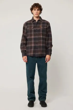 Effortless Vibe OdorResistant Trailer Check Shirt Brown Check