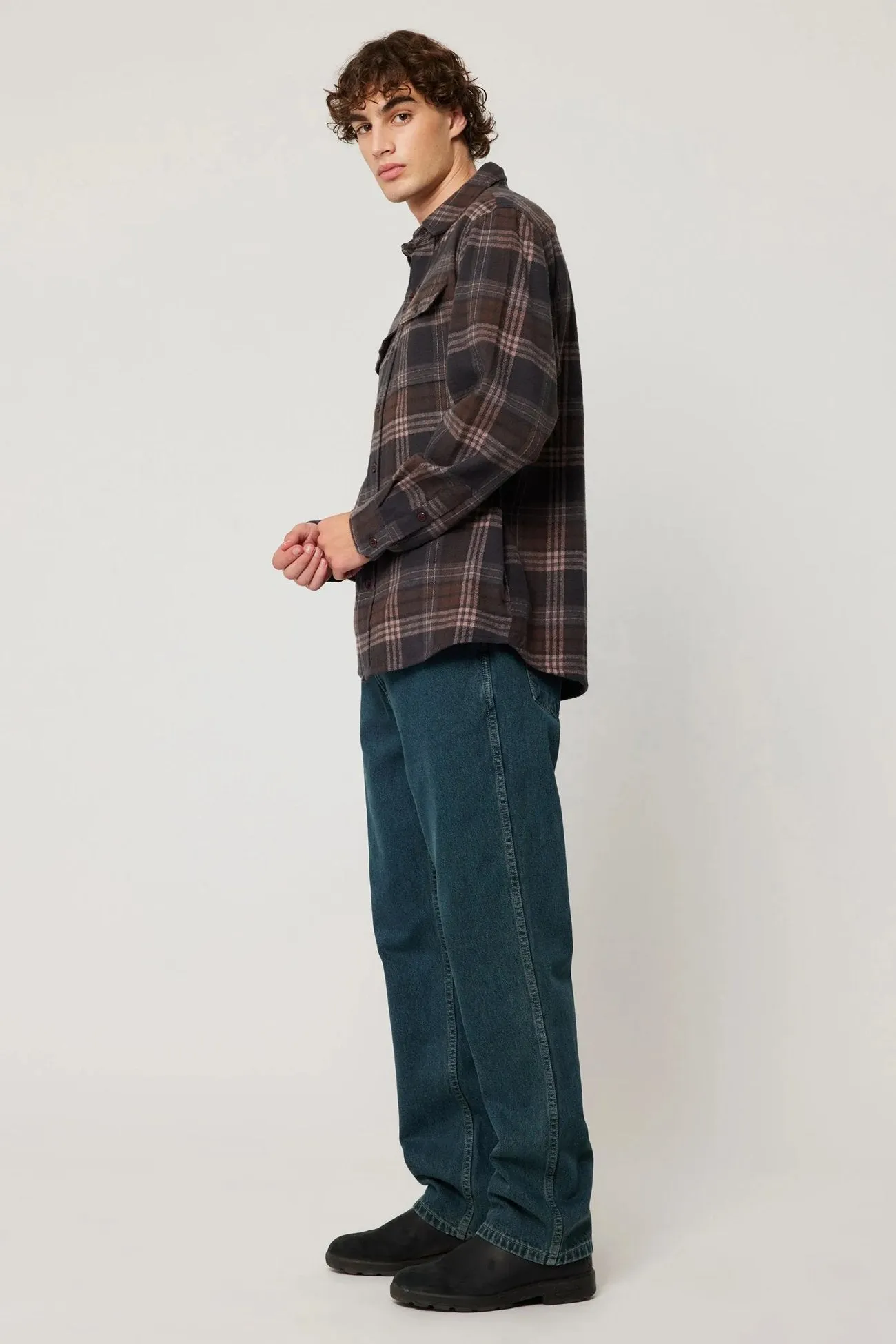 Lightweight Comfort Wear Weekend Wear Trailer Check Shirt Brown Check