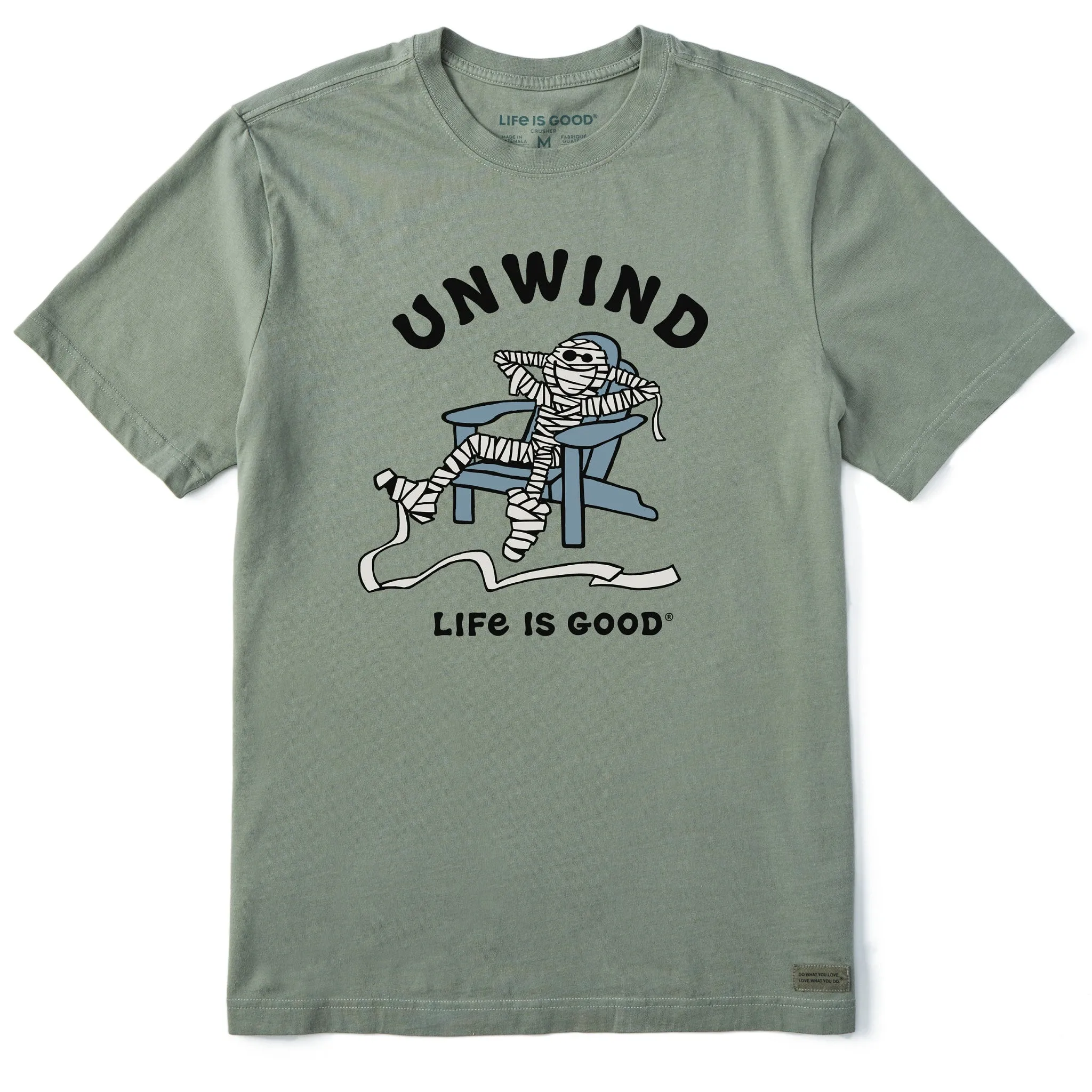 Men's Unwind Adirondack Mummy Short Sleeve Crusher Tee Eco Friendly Fabric Ethically Sourced Materials
