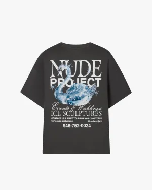 Sculpture Tee Ash Sporty Design Layered Wear