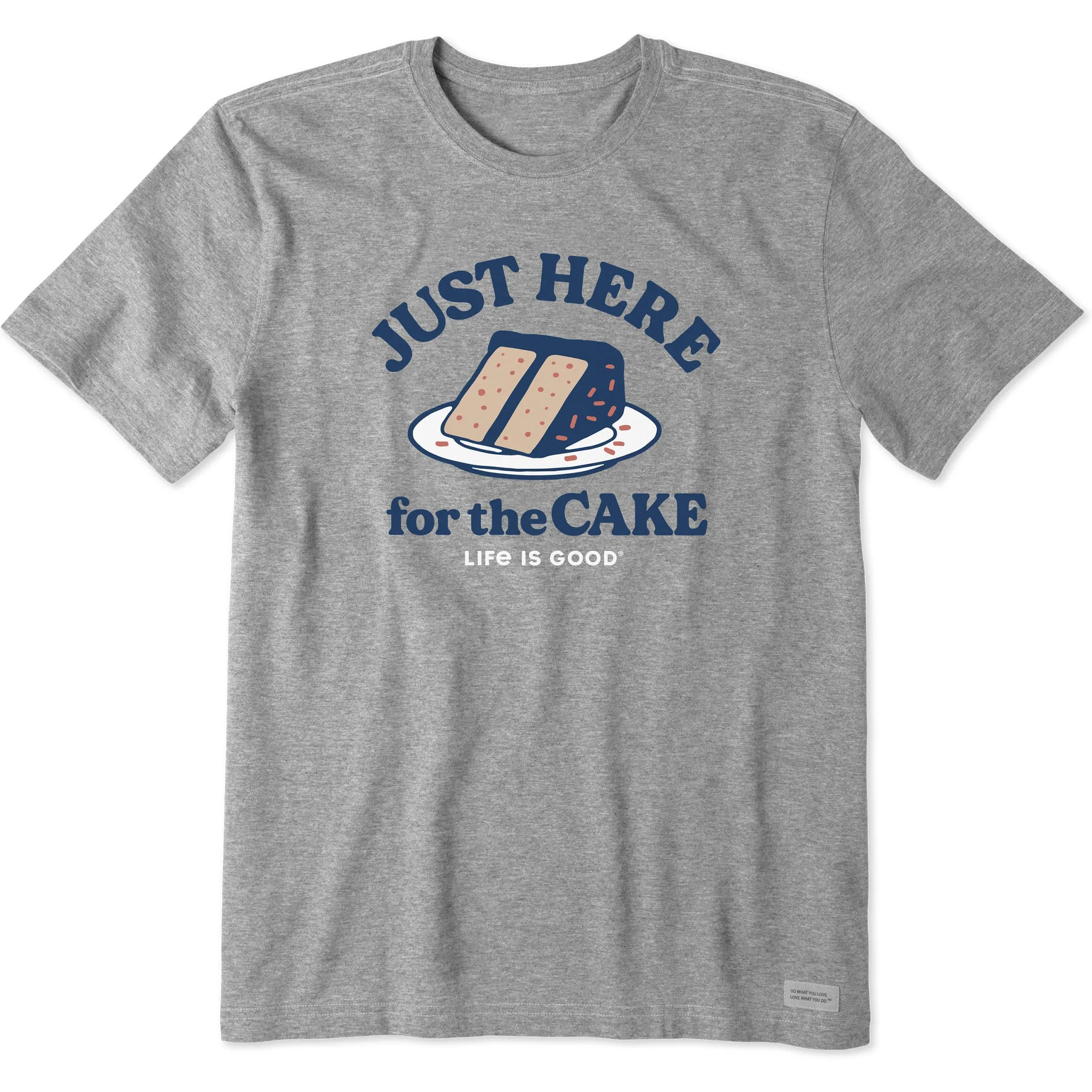 Men's Here for the Cake Short Sleeve Tee ethical Light Outfit