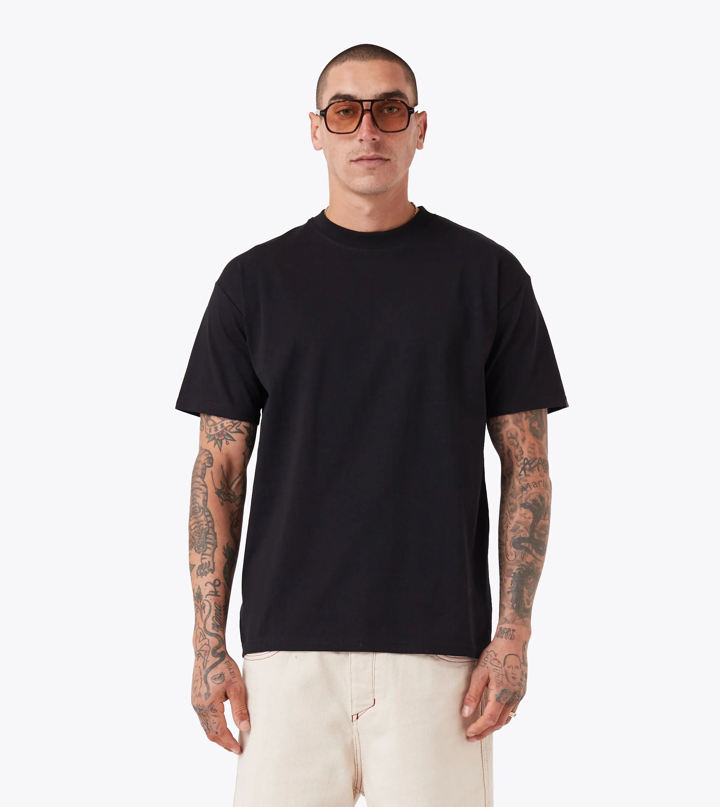 ZR Box Tee Black Lightweight Feel