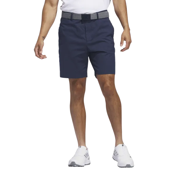 Adidas Go-To Five-Pocket Golf Shorts - Blue Recycled Elastic Trim Comfy Motion