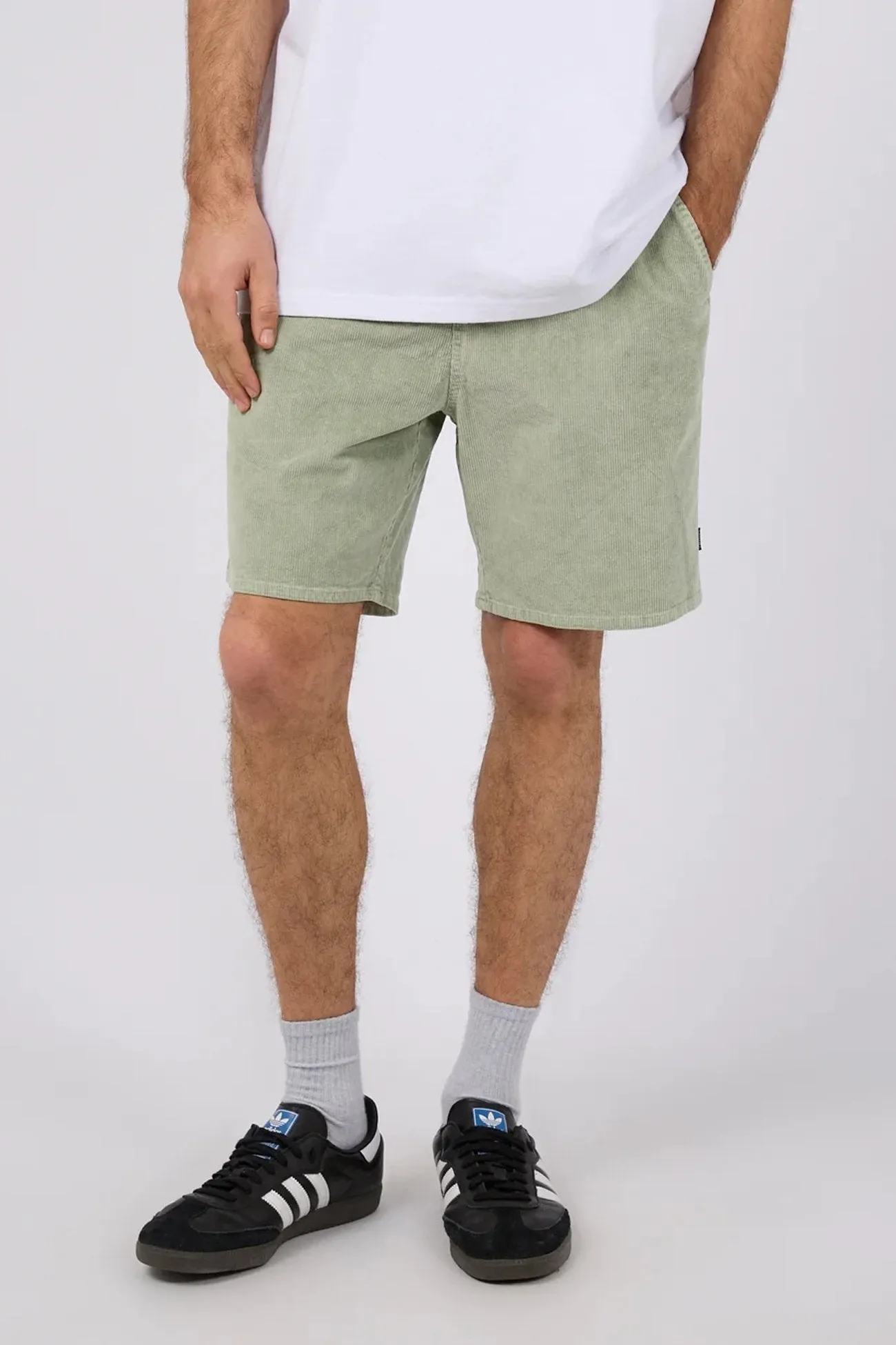 Ultra Soft Touch Earth Tones Cord Short Light Green