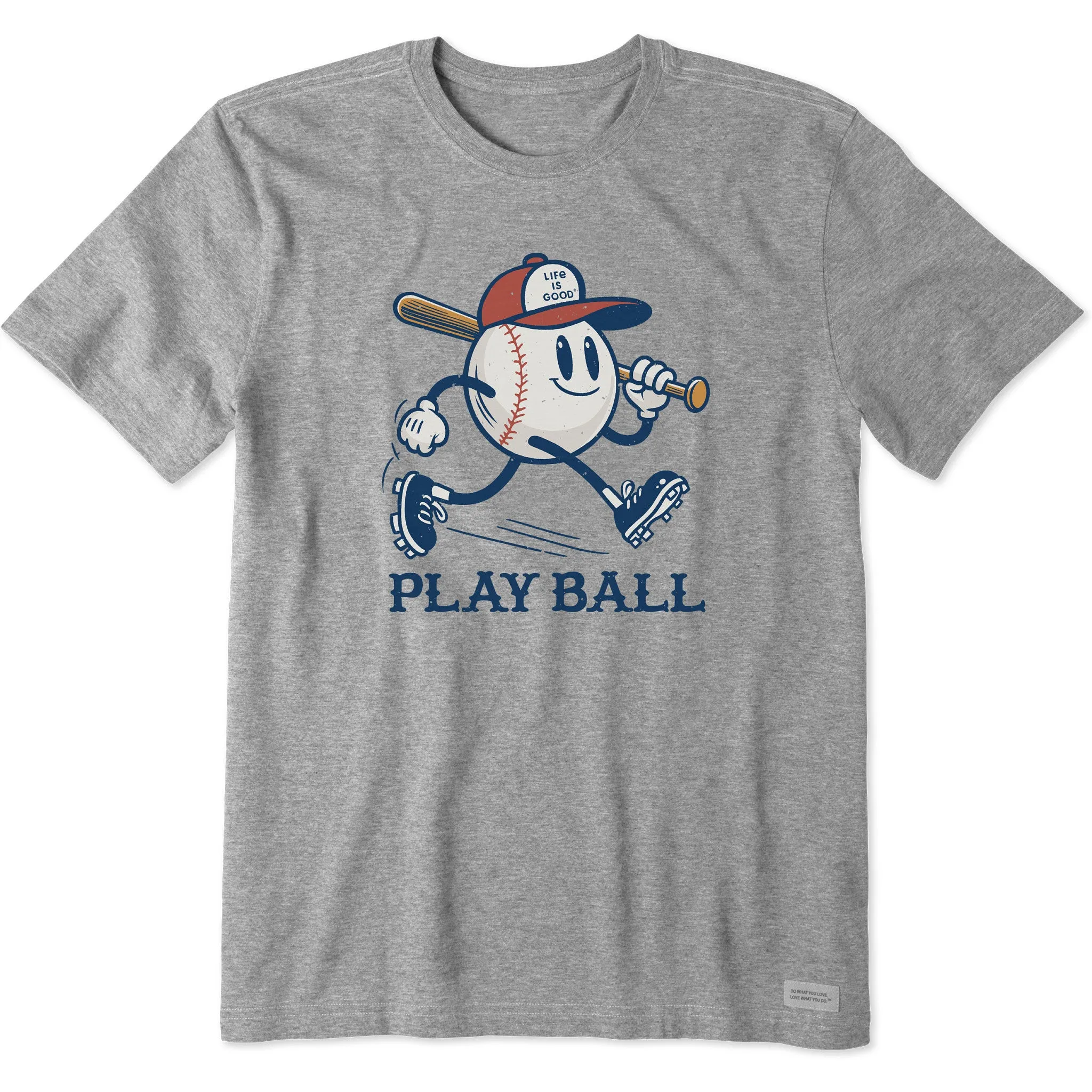Anti-pilling Men's Play Ball Mascot Short Sleeve Tee