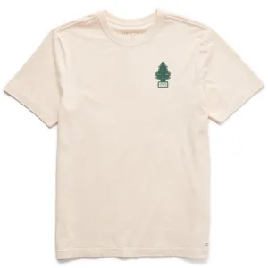 Men's Spread Good Vibes Tree Short Sleeve Crusher Tee Stretchable Collar Band Breathable Layer