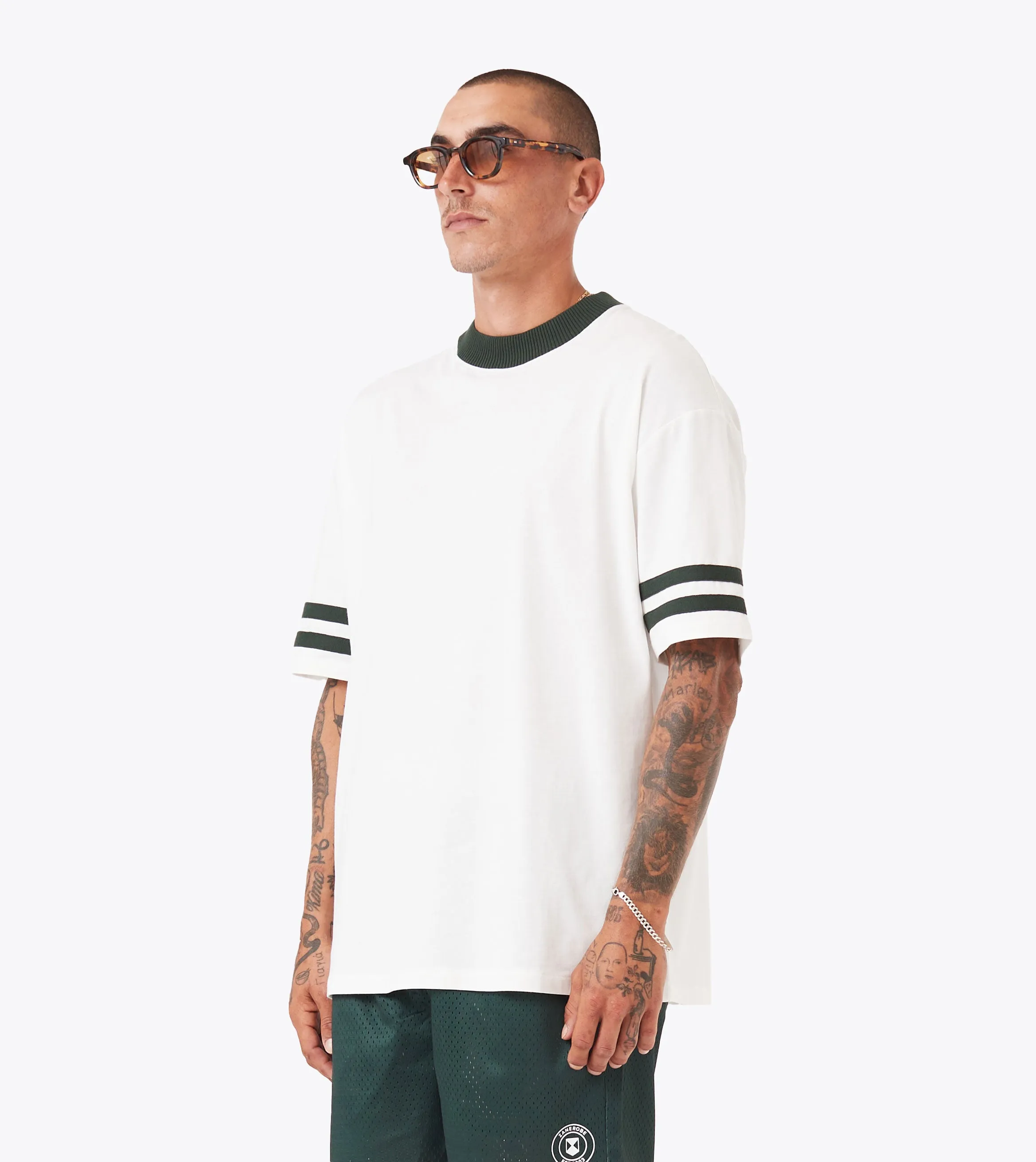 Everyday Fit Stretch Fit QB Lounge Tee Vintage White