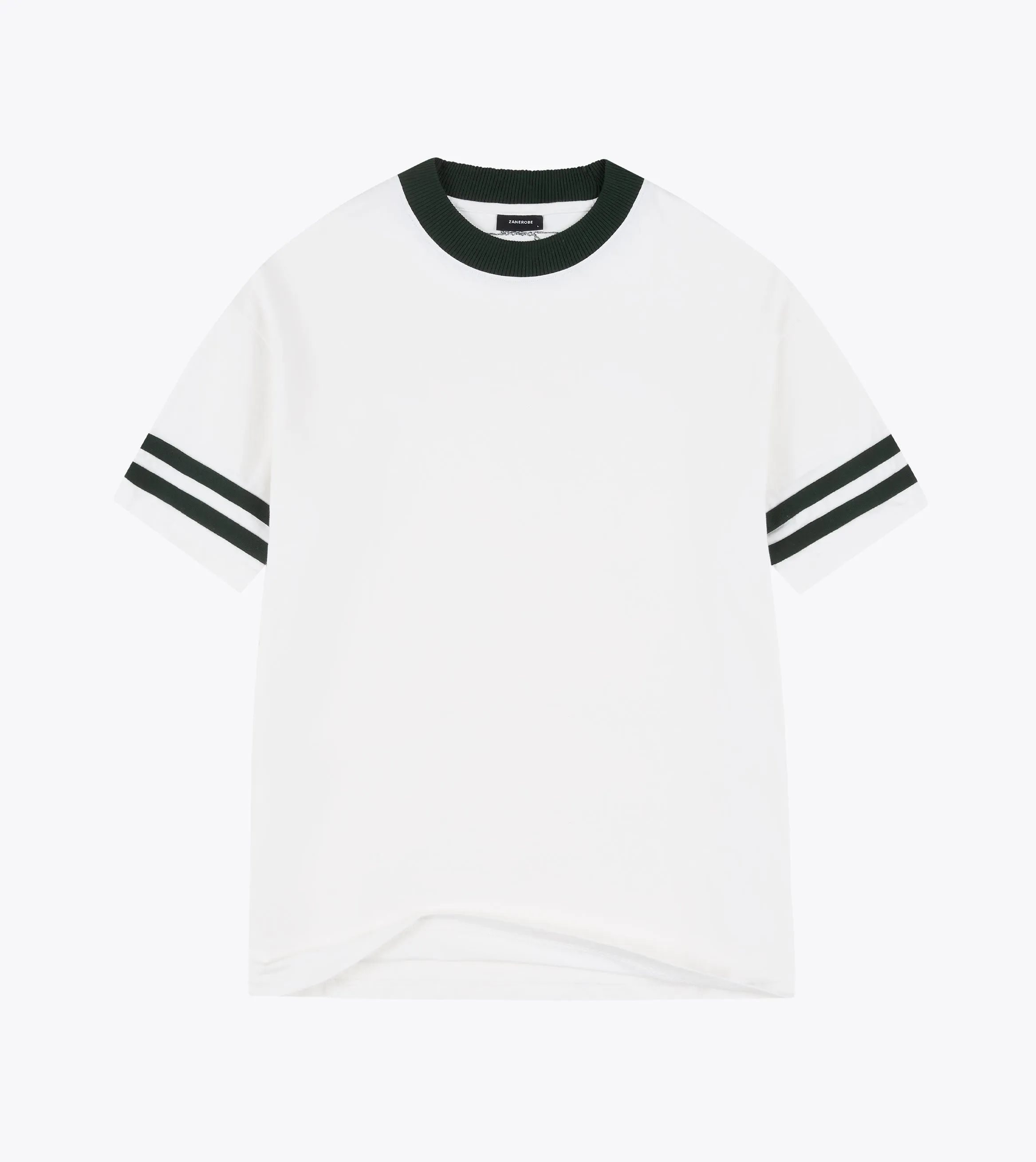 QB Lounge Tee Vintage White Organic Cotton Construction Flattering Shape