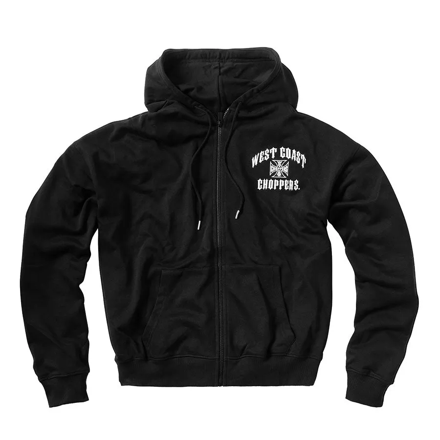 All-Weather Comfort Core Relaxed WCC IRON OVERSIZED ZIP HOODY - BLACK