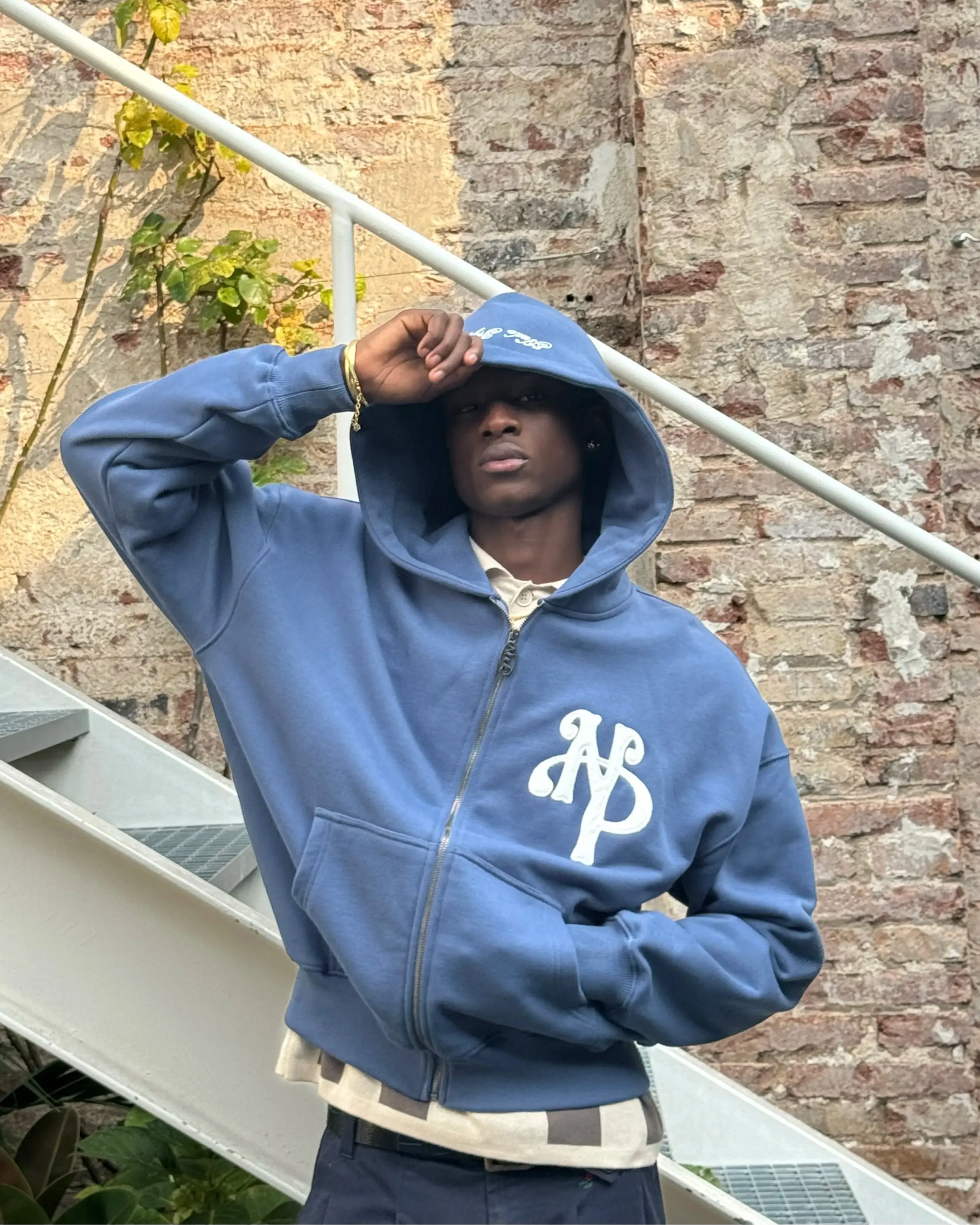 Kill Bill Zip-Up Hoodie Indigo pattern trend Soft Wear