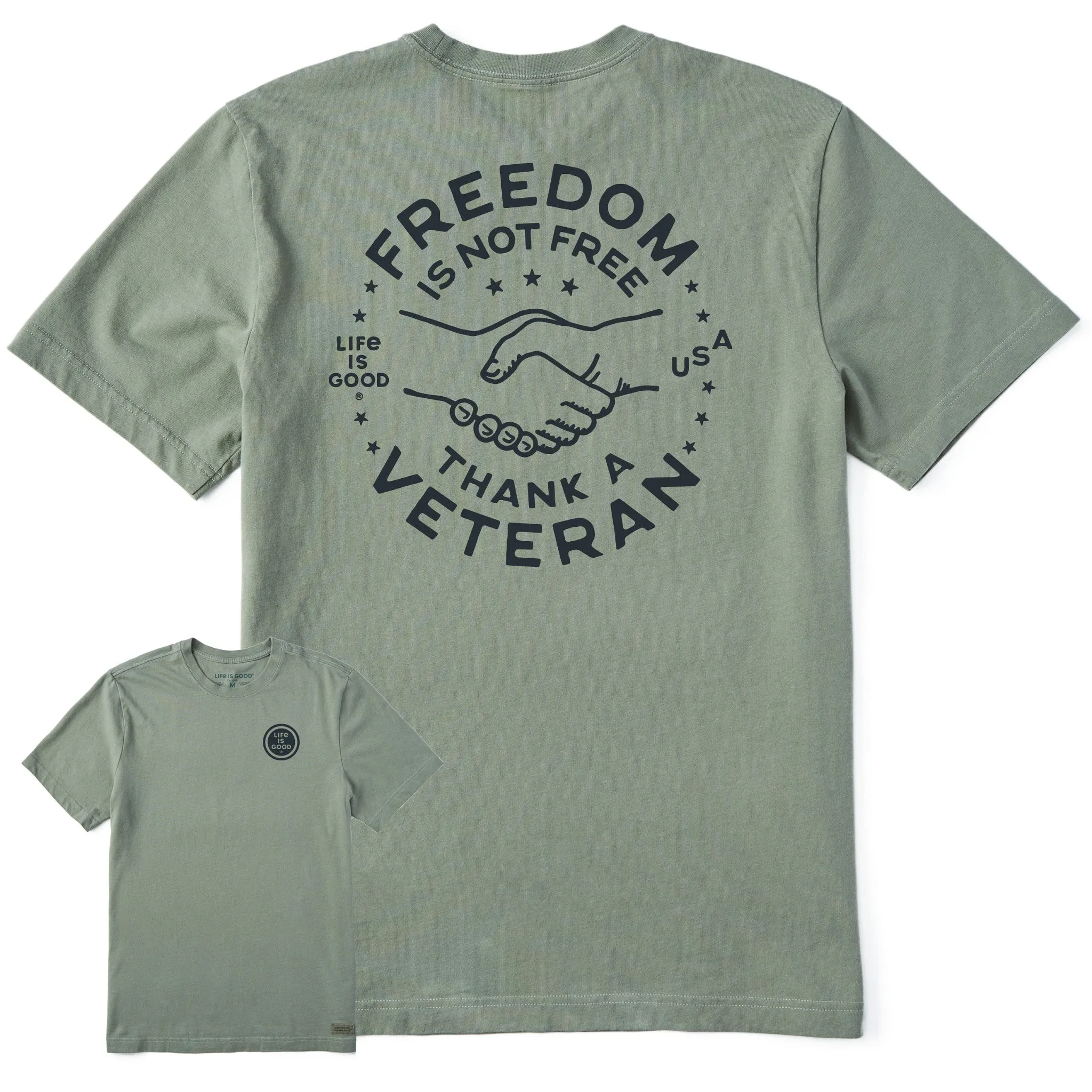 Men's Freedom is not Free Short Sleeve Tee Flexible stretch