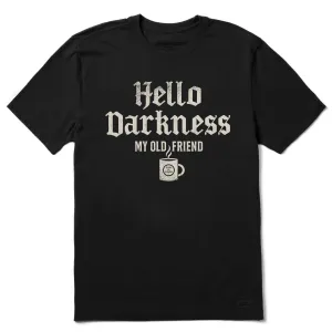 Relaxed Look Feminine Fit Men's Hello Darkness Coffee Short Sleeve Tee