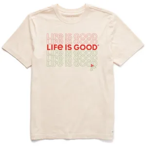 Men's Holiday Stack Short Sleeve Crusher Tee Sleek Performance Fit