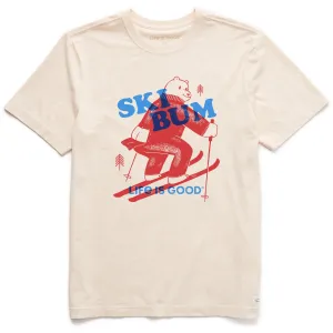 Men's Ski Bum Short Sleeve Crusher Tee Stylish and Comfortable