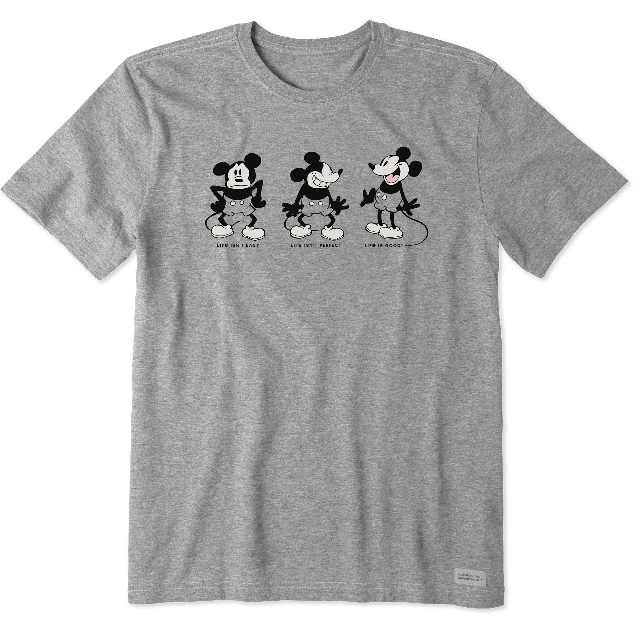 Ultra Soft Finish Soft Wearable Men's Steamboat Willie Life isn't Easy Short Sleeve Tee