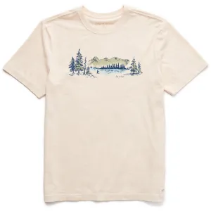 Comfy Comfort Men's Fly Fish Vista Short Sleeve Crusher Tee