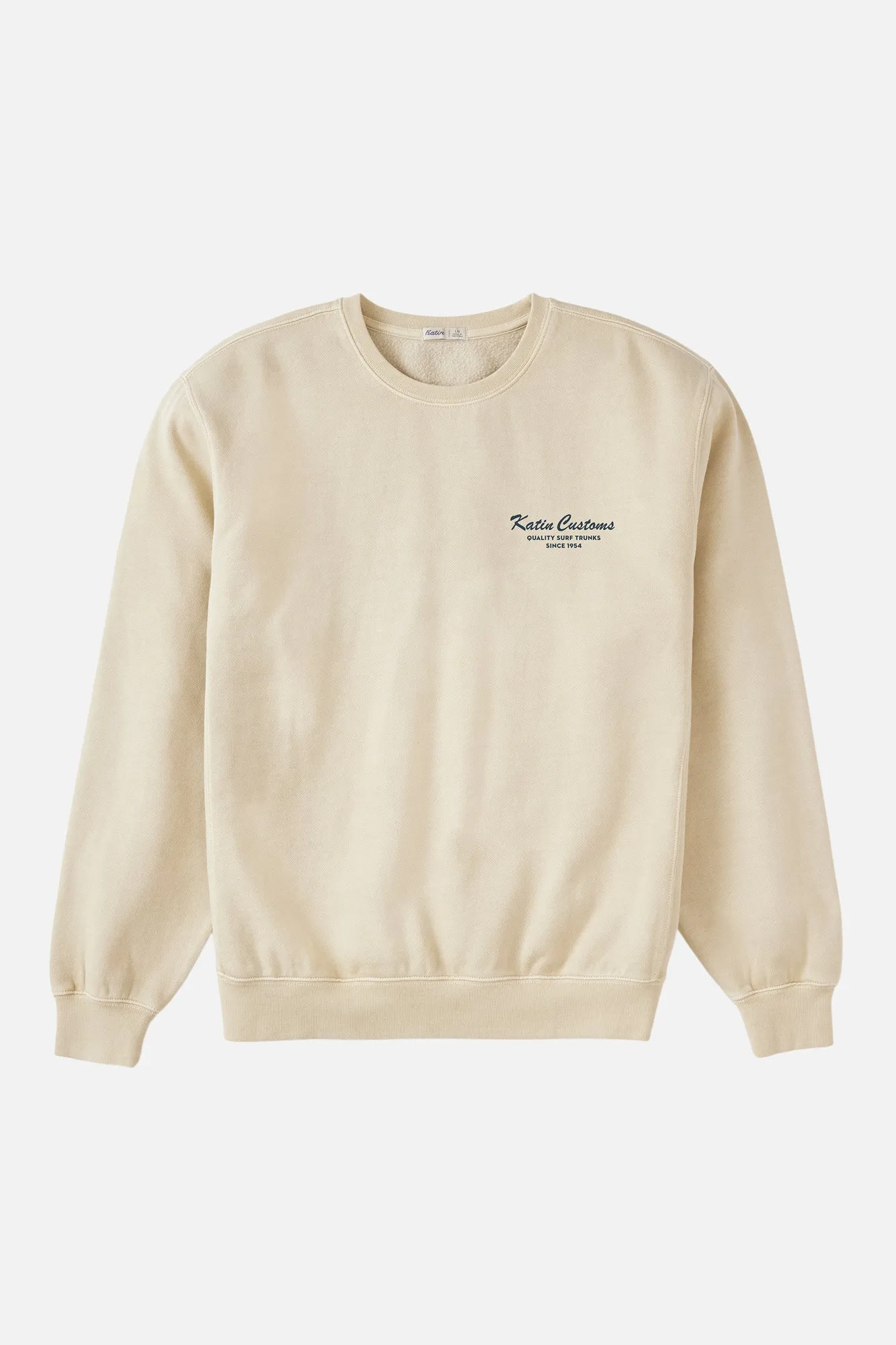 low end dry cleanable TIDAL CREWNECK