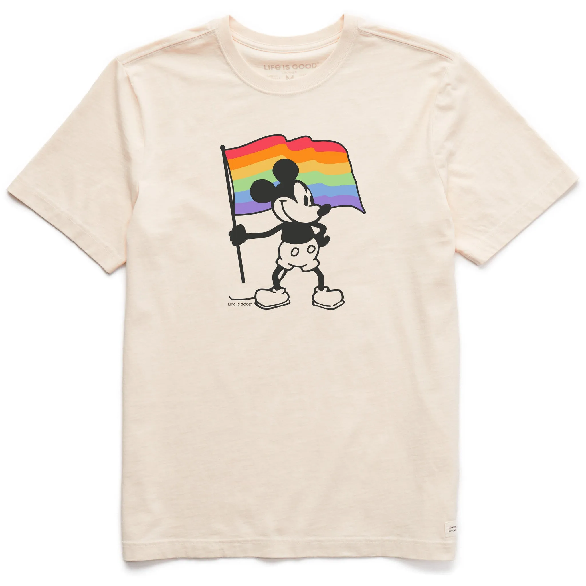 EcoFriendlyDyes Men's Willie Pride Flag Short Sleeve Crusher Tee