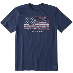 Easy Wear Look Men's Grill Tools Flag Short Sleeve Tee