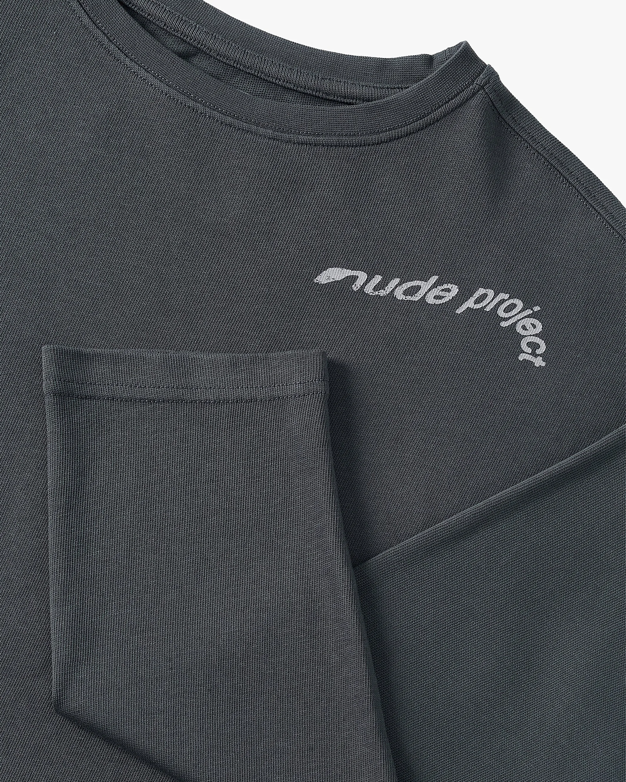 Gallery Long-Sleeve Tee Ash Reinforced Neckline Airflow Ventilation