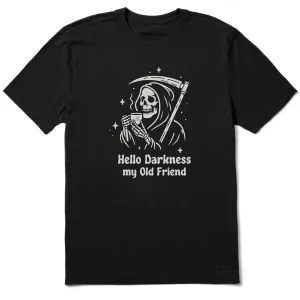 Essential Casual Breathable Active Wear Men's Hello Darkness My Old Friend Grim Short Sleeve Tee