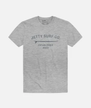 Stencil Tee - Athletic Heather All-Day Wear color blocking