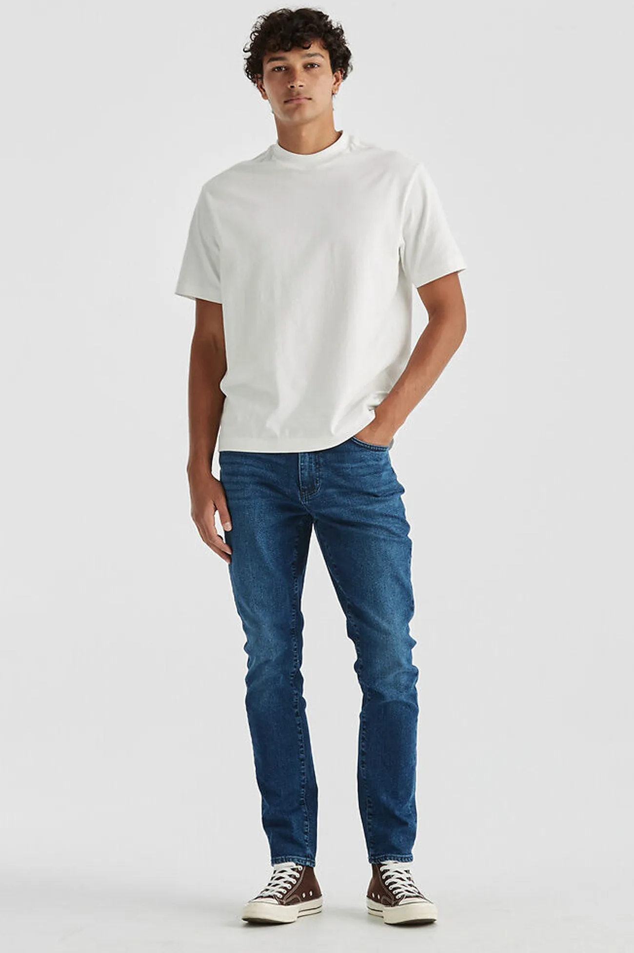 Bold Look Professional Wear Casual Musthave R2 Slim Jean Worn Indigo