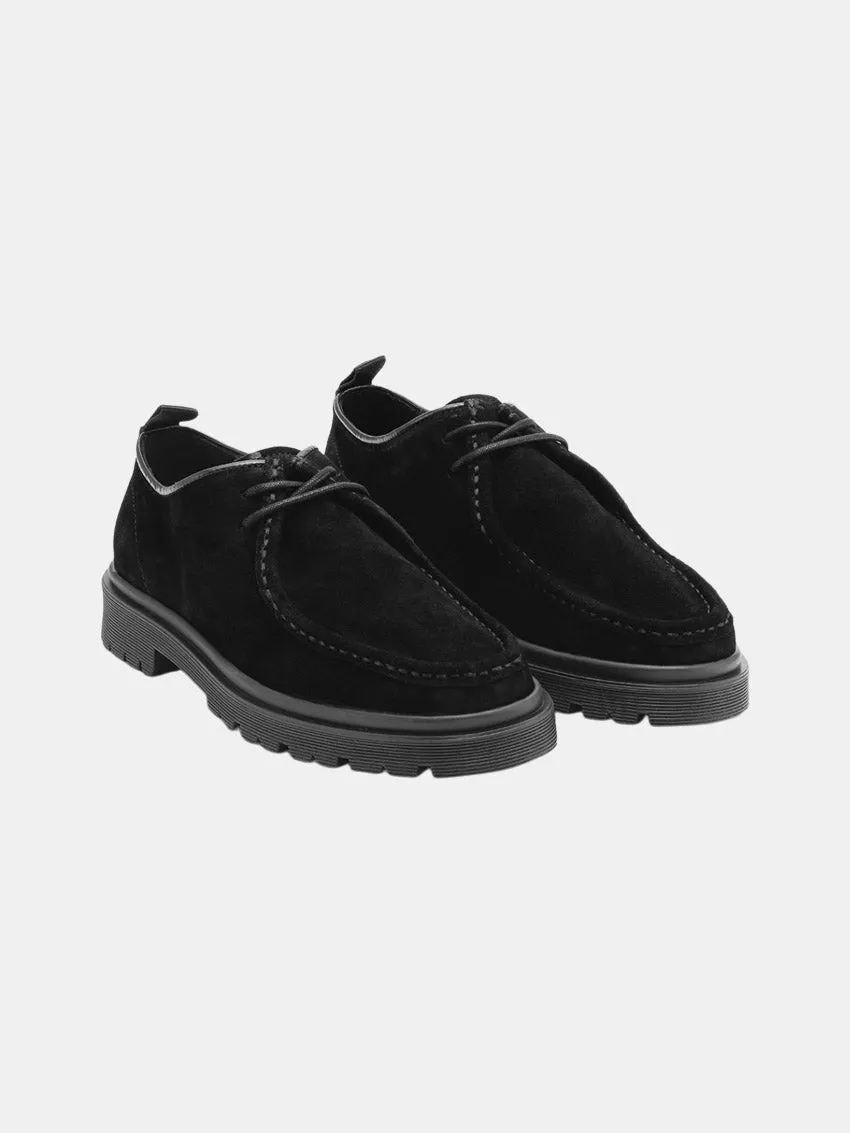 Alain Shoes Black Suede Dynamic Edge Breathable Airflow Channels