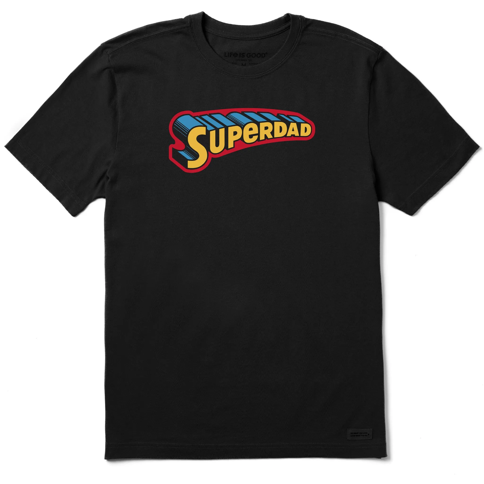 Men's SuperDad Short Sleeve Crusher Tee long sleeved Spandex Enhanced Elasticity