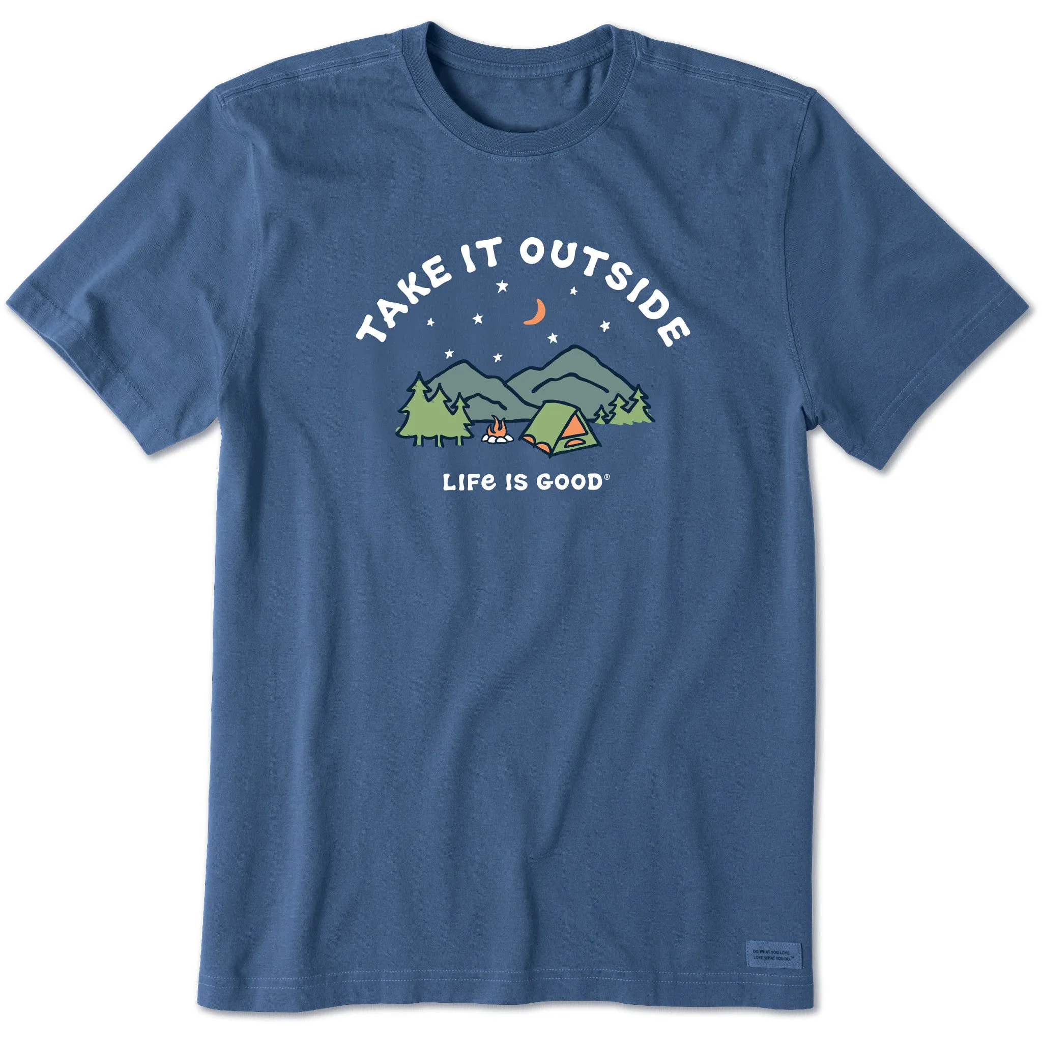 Men's Take it Outside Camping Short Sleeve Crusher Tee Weekend Essential
