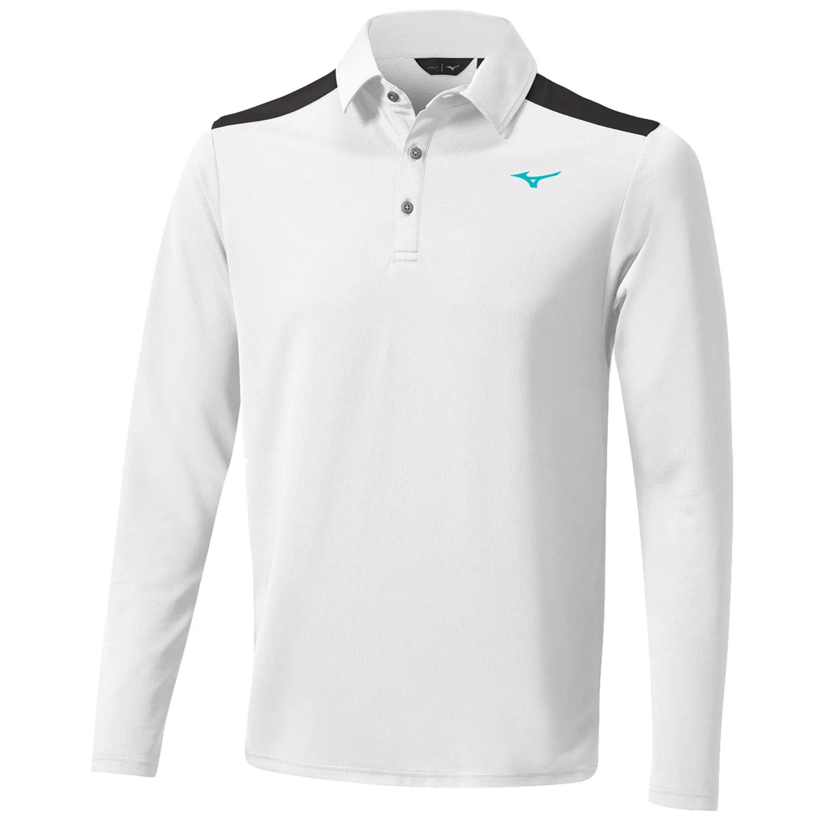 Flexible Design Button Down Collar Mizuno Mens Winter Elite Long Sleeve Polo Shirt
