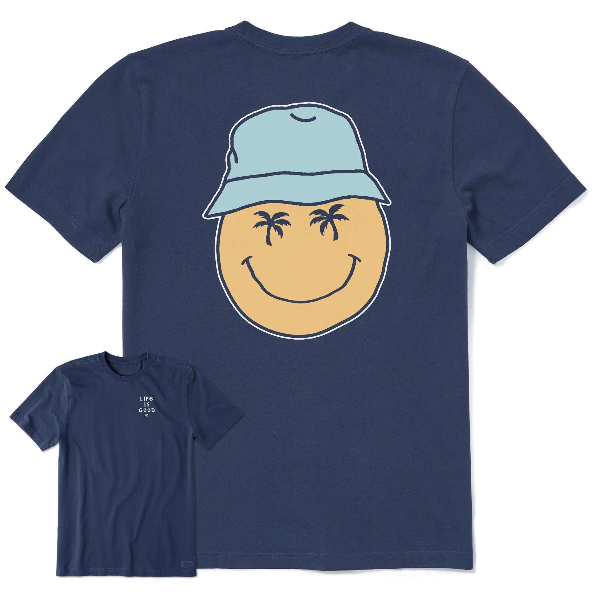 Movie Night Award-winning Men's Smile Palms Short Sleeve Crusher Tee