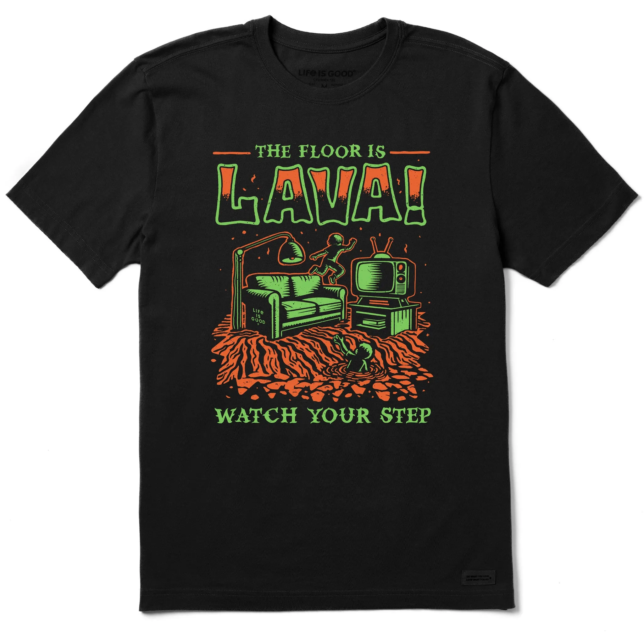 Men's The Floor is Lava Short Sleeve Tee GentleWashResistance